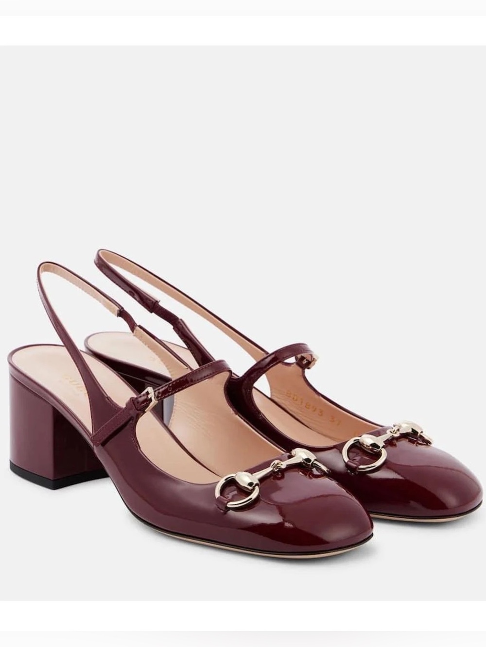 New GUCCI Horsebit Mary Jane Slingback Pumps $1090 37